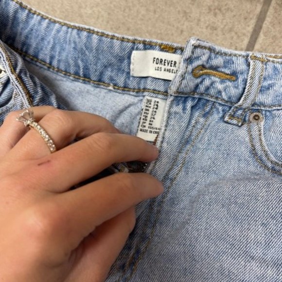 high waist denim shorts vintage forever 21 - 2012 - Picture 2 of 2